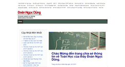 Desktop Screenshot of doanngocdung.com